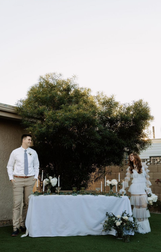 Backyard Pool Elopement Wedding in Scottsdale, Arizona